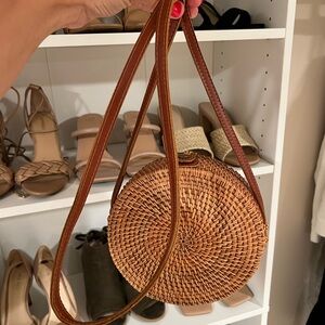 Circle straw bag